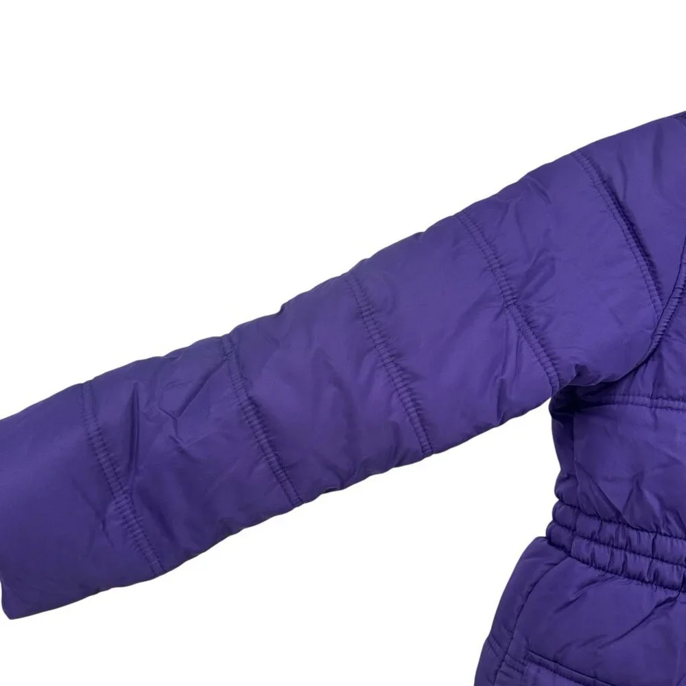 Protection System Purple Fur Trim Puffer Jacket | Classic Style